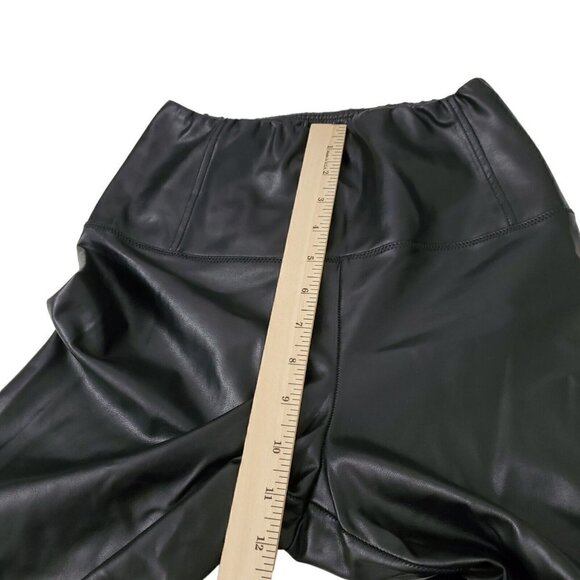 Aritzia Wilfred Free Daria Pants Small Black Vegan Leather Full Length Leggings - Picture 8 of 9